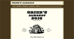Desktop Screenshot of griersalmanac.com
